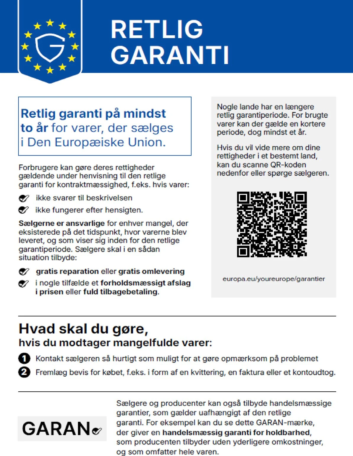 den harmoniserede meddelelse om den retlige garanti for kontraktmæssighed